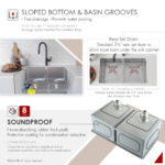 Stylish 30'' Onyx Kitchen Sink, product view 8