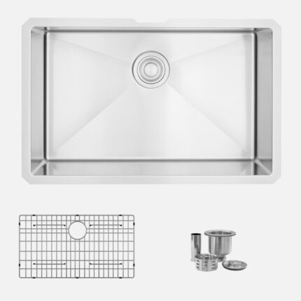 Stylish 28'' Emerald Kitchen Sink, product view 1