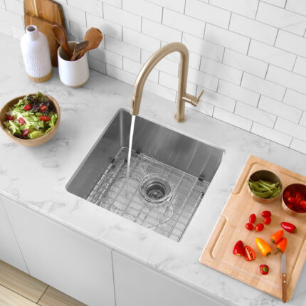 Stylish 19'' Aqua Kitchen Sink, product view 2
