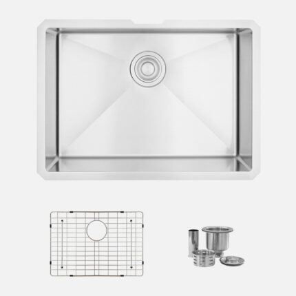 Stylish 25'' Teal Kitchen Sink, product view 1