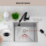 Stylish 22" Spinel Laundry Sink, product view 6
