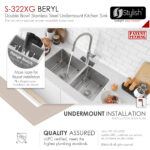 Stylish 33'' Beryl Kitchen Sink, product view 5