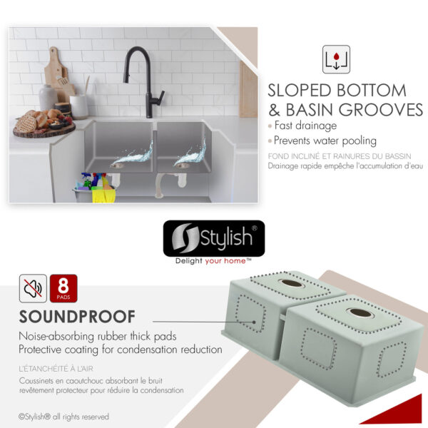 Stylish 33'' Beryl Kitchen Sink, product view 8