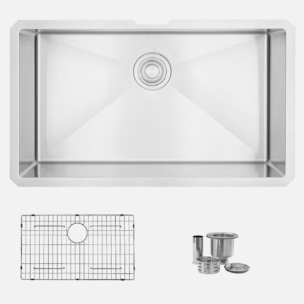 Stylish 32'' Ruby Kitchen Sink, product view 1