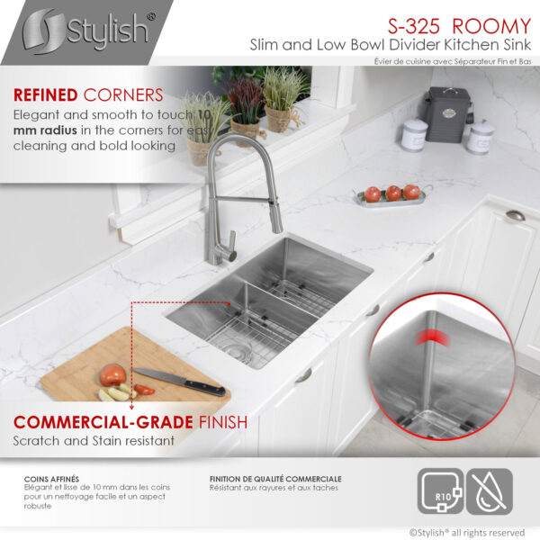 Stylish 32'' Roomy Kitchen Sink, product view 4