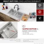 Stylish 31'' Toledo Kitchen Sink, product view 3