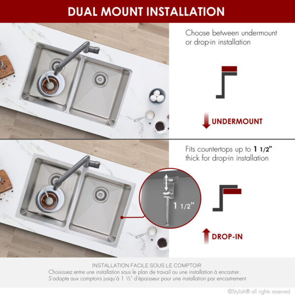 Stylish 31'' Toledo Kitchen Sink, product view 6