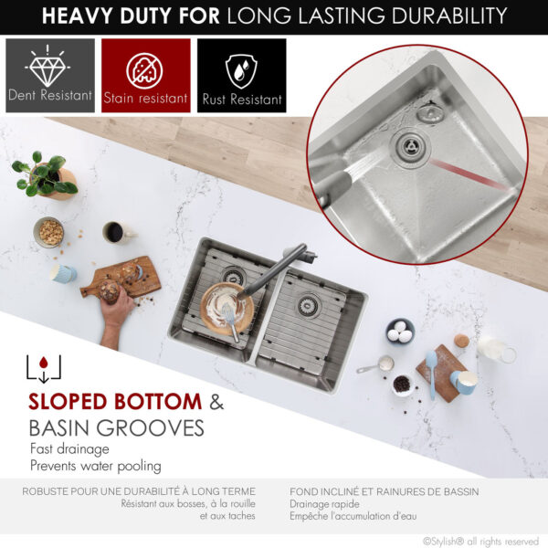 Stylish 31'' Toledo Kitchen Sink, product view 3