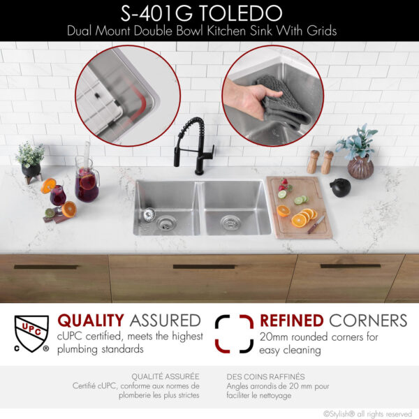 Stylish 31'' Toledo Kitchen Sink, product view 4