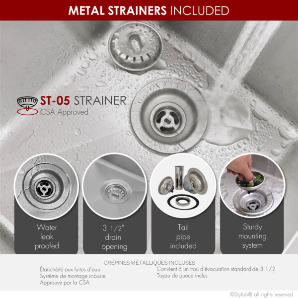 Stylish 31'' Toledo Kitchen Sink, product view 7