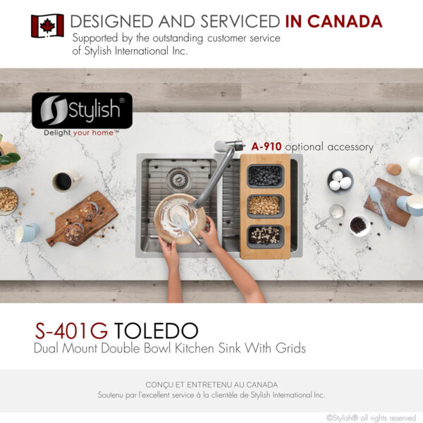 Stylish 31'' Toledo Kitchen Sink, product view 9