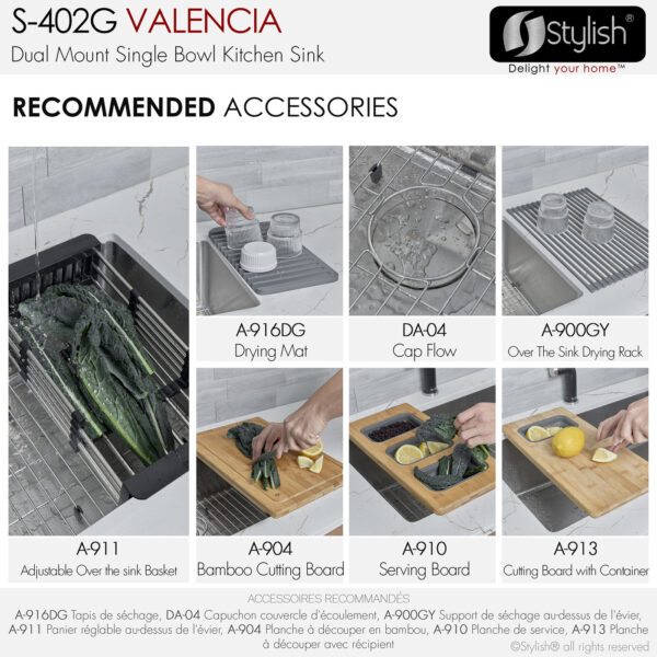 Stylish 31'' Valencia Kitchen Sink, product view 8