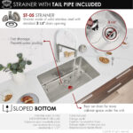Stylish 27'' Olite Kitchen Sink, product view 7
