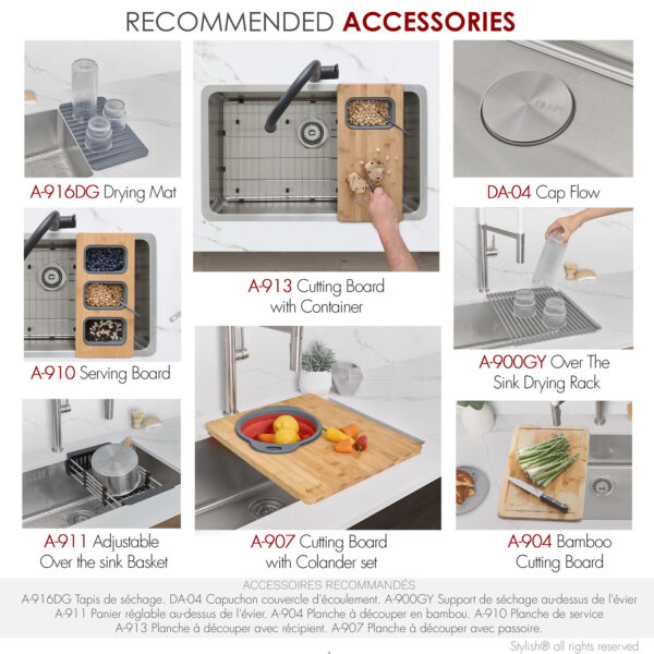 Stylish 30'' Malaga Kitchen Sink, product view 11