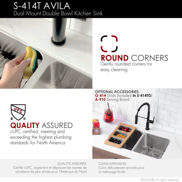 Stylish 29'' Avila Kitchen Sink, product view 5