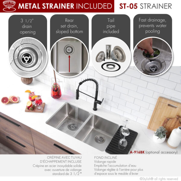 Stylish 29'' Avila Kitchen Sink, product view 7