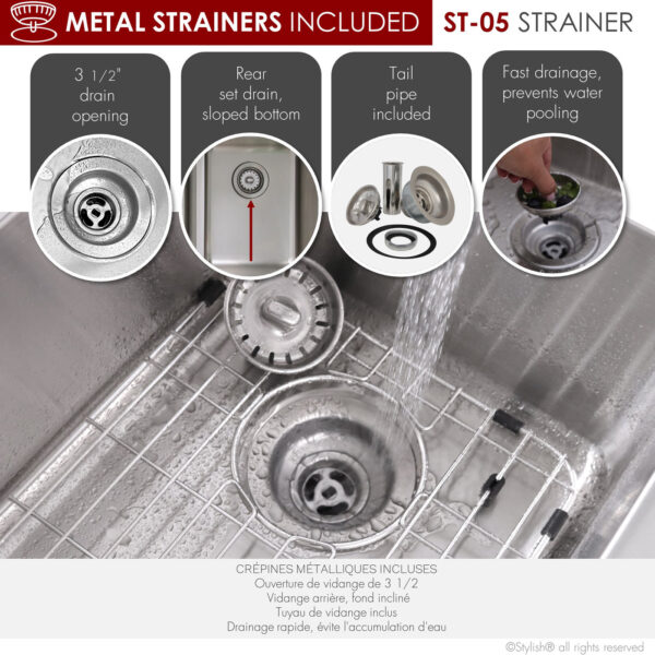 Stylish 29'' Avila Kitchen Sink, product view 6