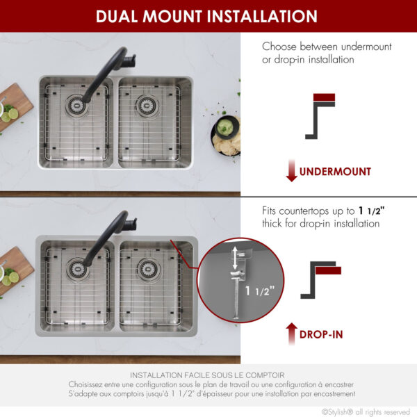 Stylish 29'' Avila Kitchen Sink, product view 8