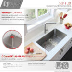 Stylish 30'' Jet Kitchen Sink, product view 4