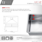 Stylish 30'' Jet Kitchen Sink, product view 8