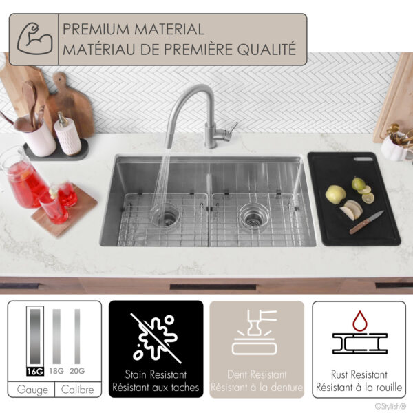 Stylish 32'' Versa32 Kitchen Sink, product view 4