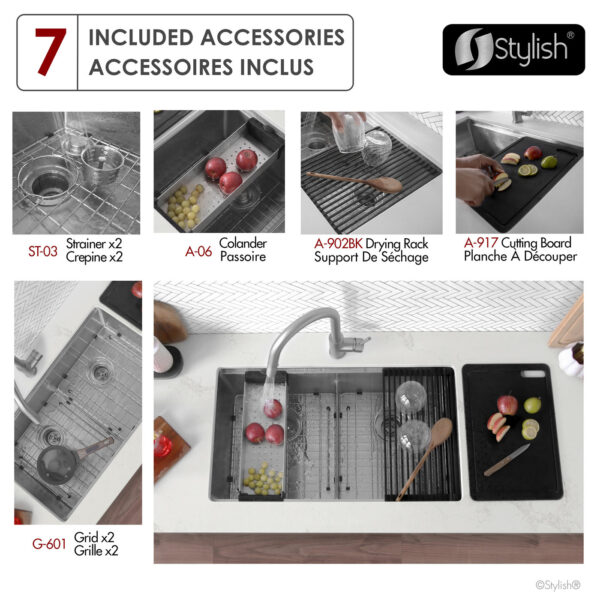 Stylish 32'' Versa32 Kitchen Sink, product view 8