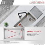 Stylish 33'' Versa33 Kitchen Sink, product view 5