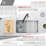 Stylish 33'' Versa33 Kitchen Sink, product view 6