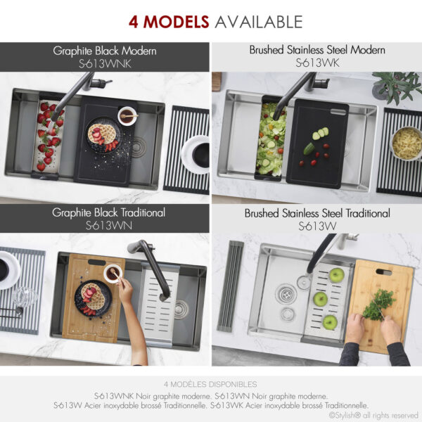 Stylish 33'' Versa33 Kitchen Sink, product view 14