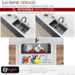 Stylish 33'' Versa33 Kitchen Sink, product view 6