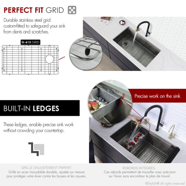 Stylish 33'' Versa33 Kitchen Sink, product view 7