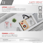Stylish 27'' Versa27 Kitchen Sink, product view 10