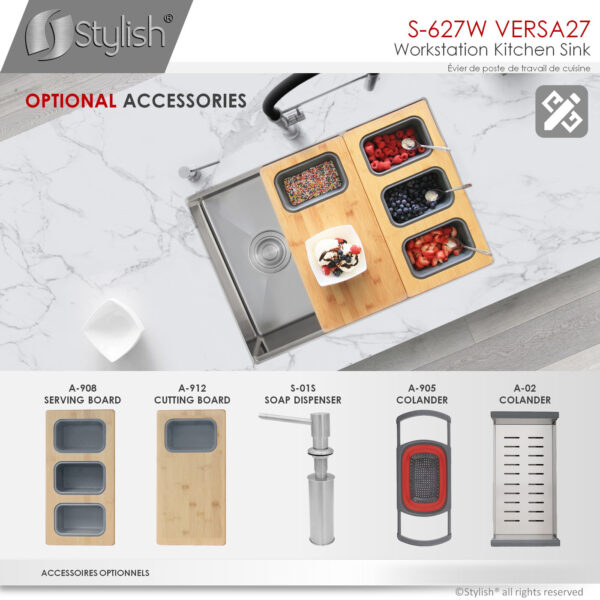 Stylish 27'' Versa27 Kitchen Sink, product view 15