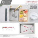 Stylish 27'' Versa27 Kitchen Sink, product view 5