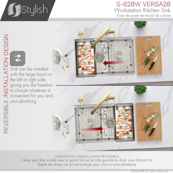 Stylish 28'' Versa28 Kitchen Sink, product view 12