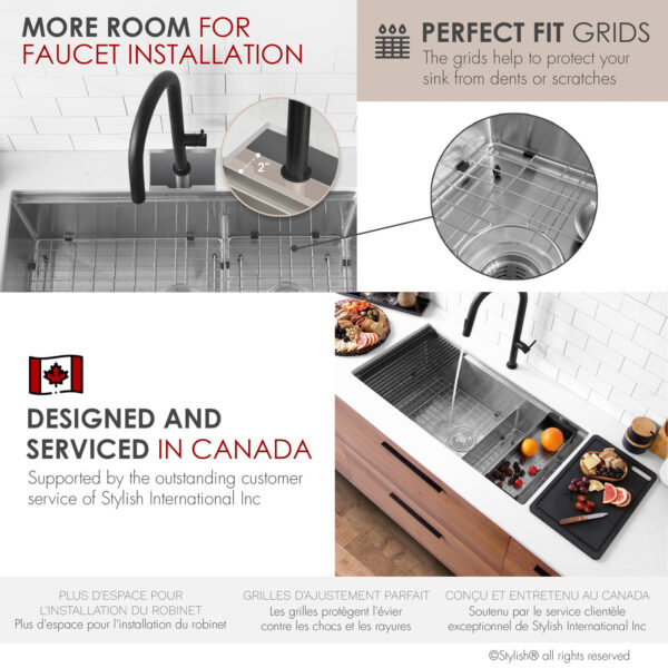 Stylish 36'' Versa Kitchen Sink, product view 8