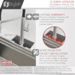 Stylish 39'' Versa39 Kitchen Sink, product view 10