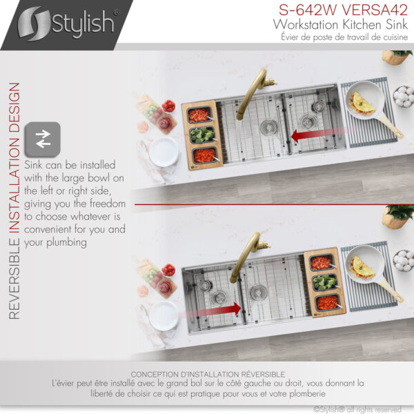 Stylish 42'' Versa42 Kitchen Sink, product view 12
