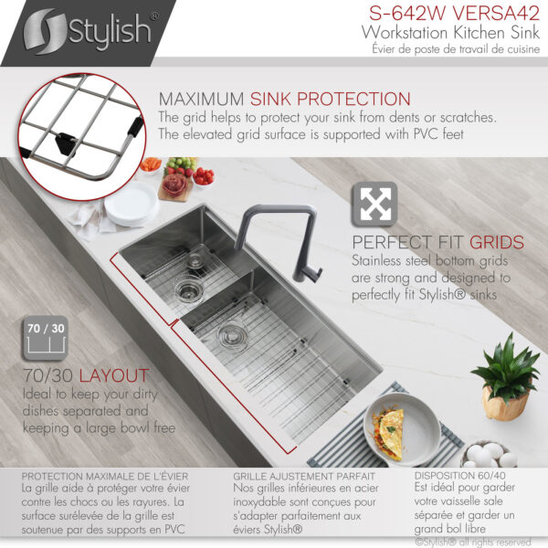 Stylish 42'' Versa42 Kitchen Sink, product view 7