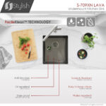Stylish 16'' Lava Kitchen Sink, product view 3