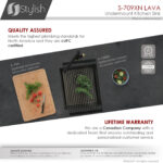 Stylish 16'' Lava Kitchen Sink, product view 8