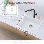 Stylish 22'' Aspen Kitchen Sink, product view 8