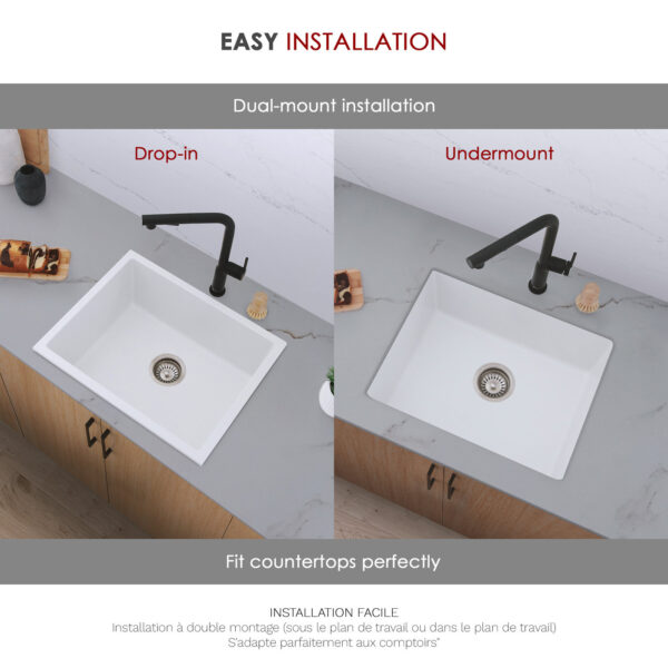 Stylish 22'' Aspen Kitchen Sink, product view 9