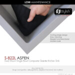 Stylish 22'' Aspen Kitchen Sink, product view 4