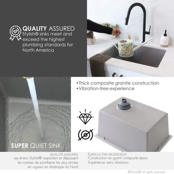 Stylish 25'' Killarney Kitchen Sink, product view 10