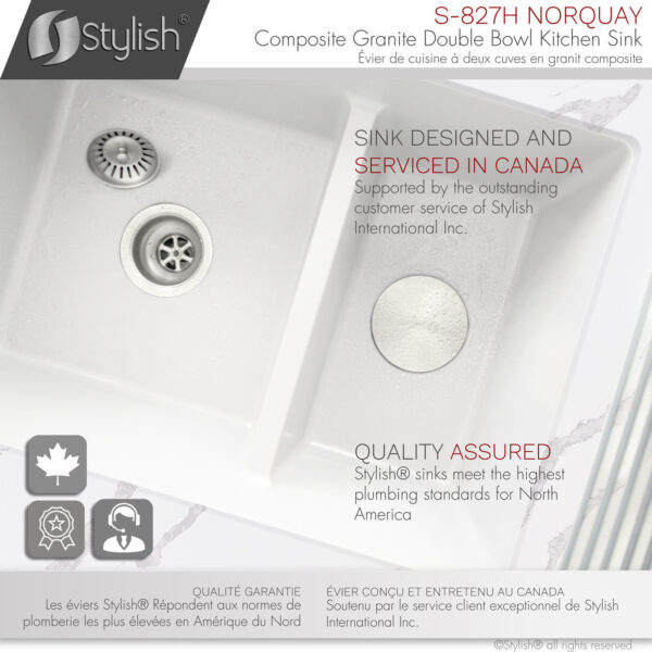 Stylish 27'' Norquay Kitchen Sink, product view 13