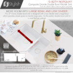 Stylish 27'' Norquay Kitchen Sink, product view 7
