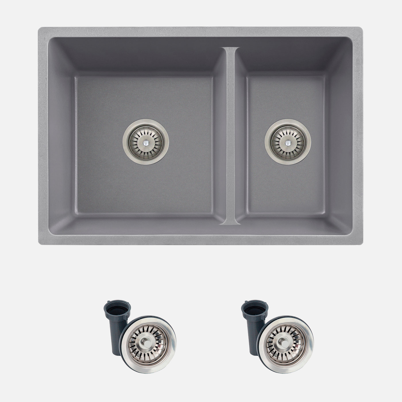 s_827l_composite_granite_double_bowl_kitchen_sink_00_e_f_gray.jpg Stylish 27'' Norquay Kitchen Sink, product view 1