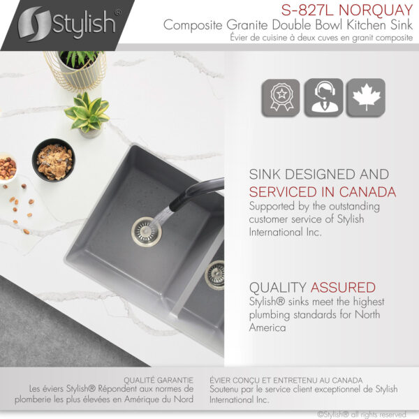 Stylish 27'' Norquay Kitchen Sink, product view 13