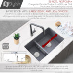 Stylish 27'' Norquay Kitchen Sink, product view 7